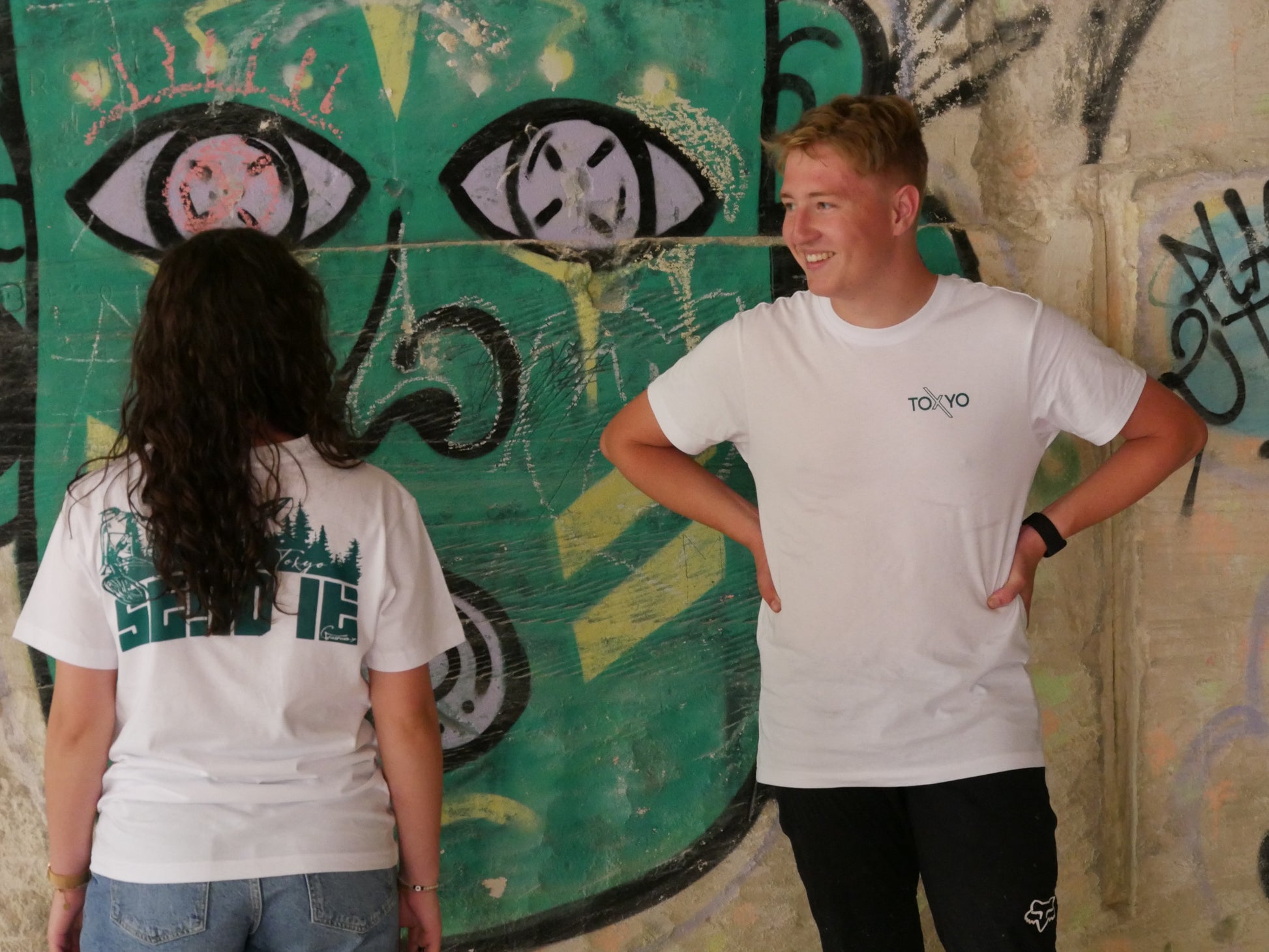 T-shirt ToXyo Blanc avec Logo Vert