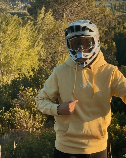 Sweat Jaune Never Stop Riding ToXyo