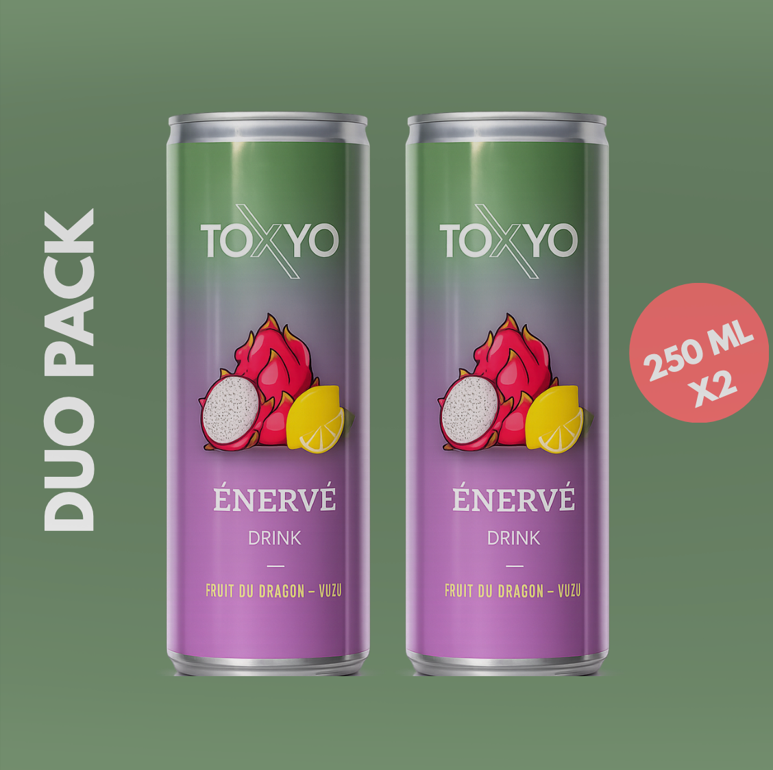 TOXYO ÉNERVÉ DRINK DUO PACK – YUZU & FRUIT DU DRAGON