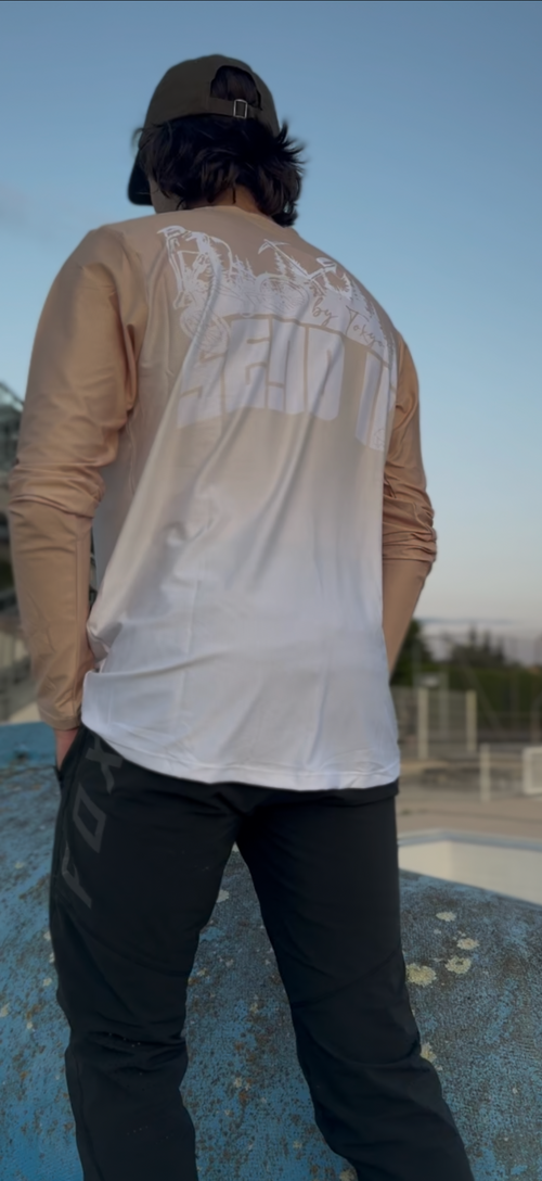 Maillot Send It -  Beige/Blanc