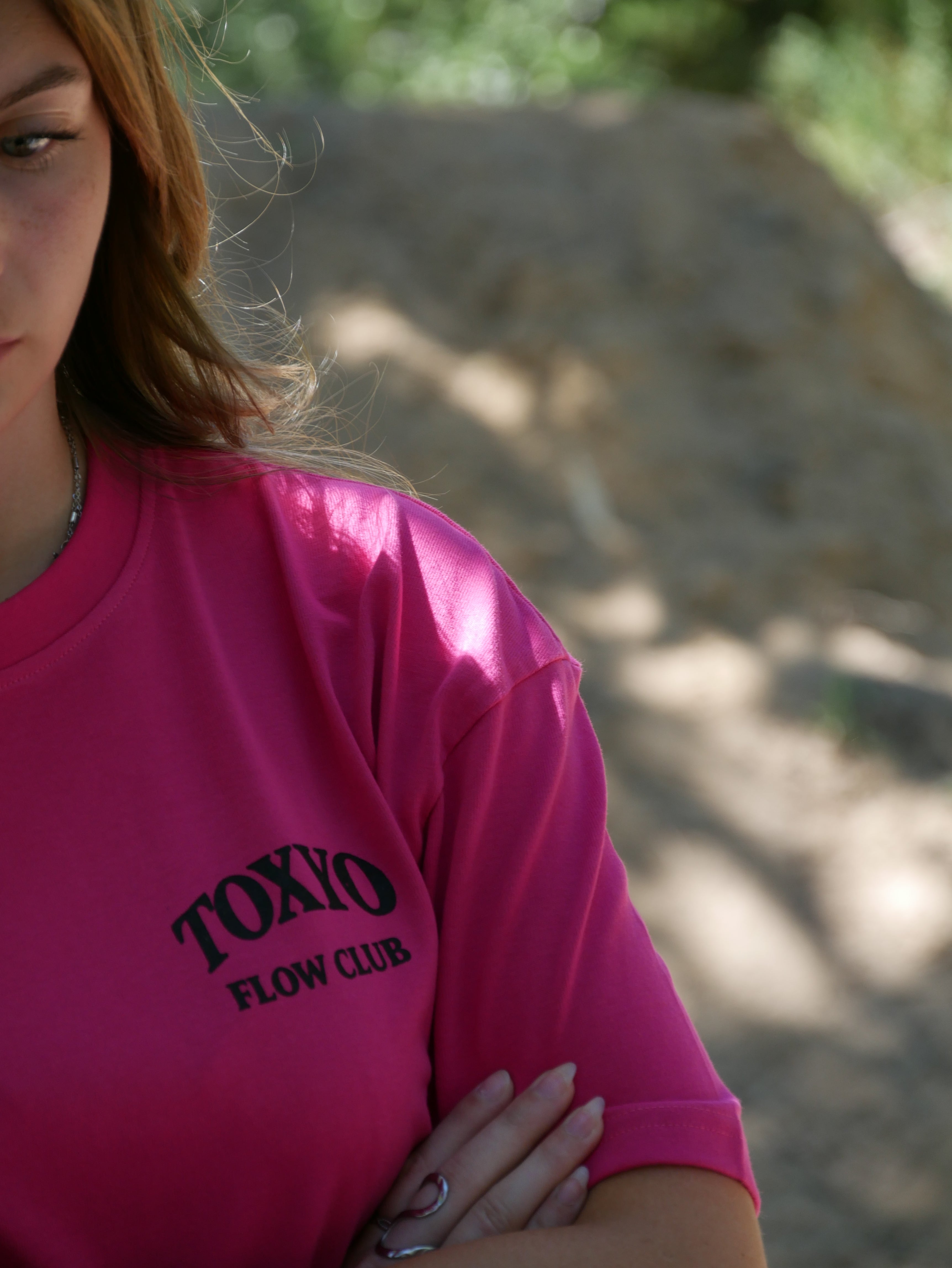 T-Shirt Oversize Rose Flow Club