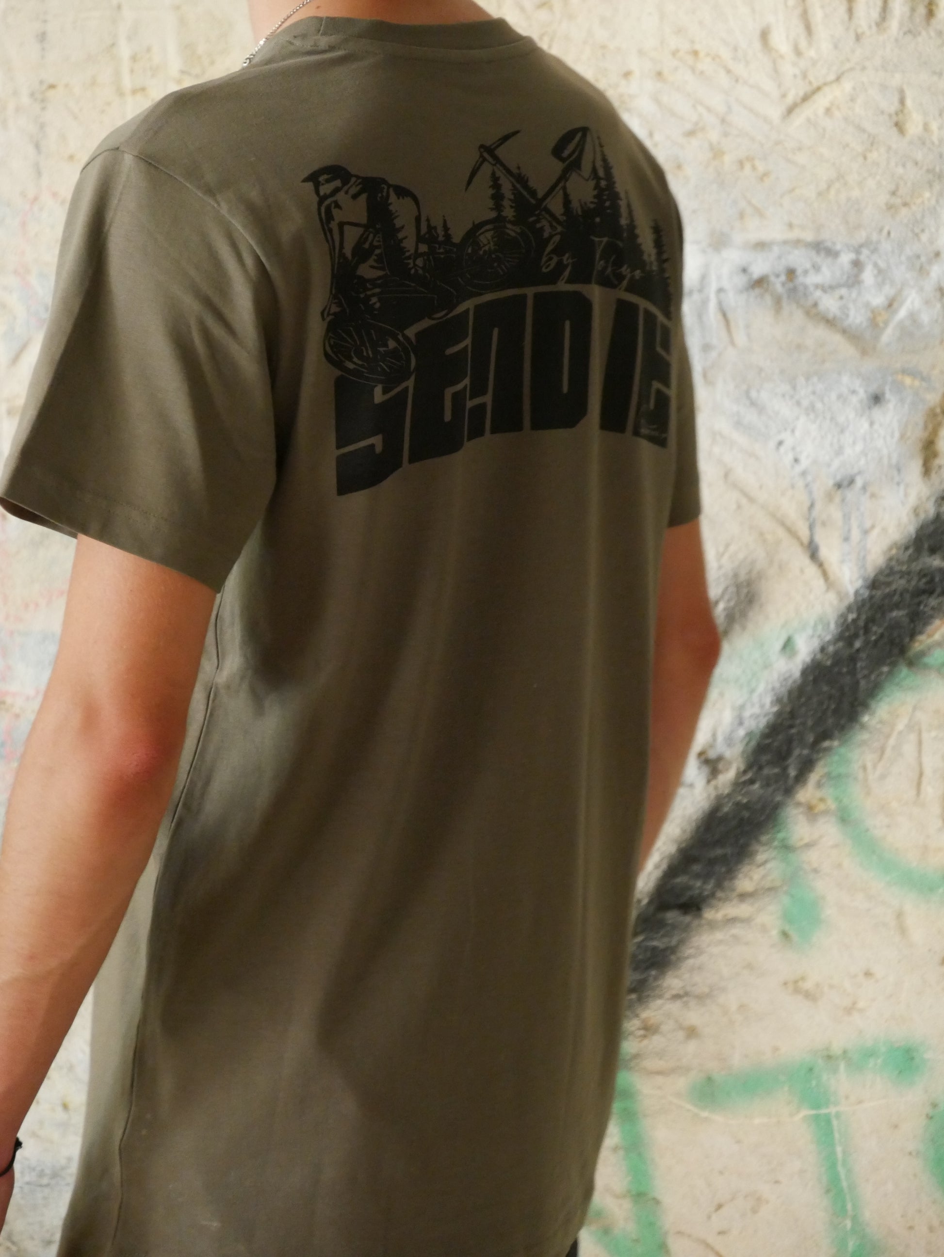 T-shirt ToXyo Kaki avec Logo Noir