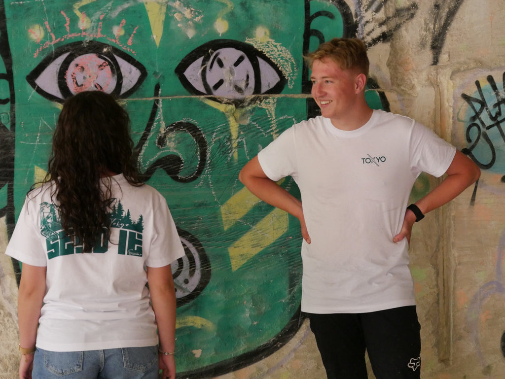 T-shirt ToXyo Blanc avec Logo Vert