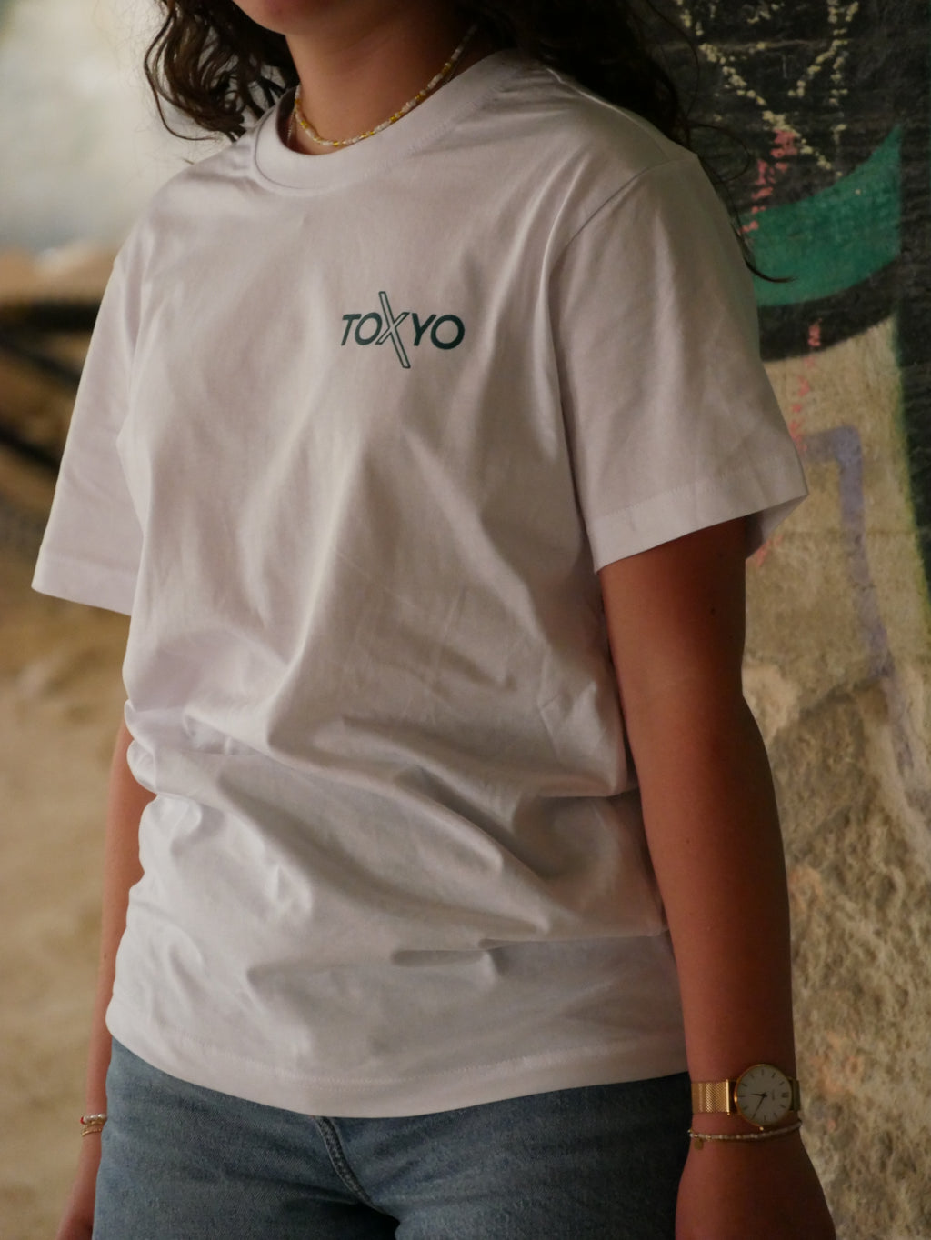 T-shirt ToXyo Blanc avec Logo Vert