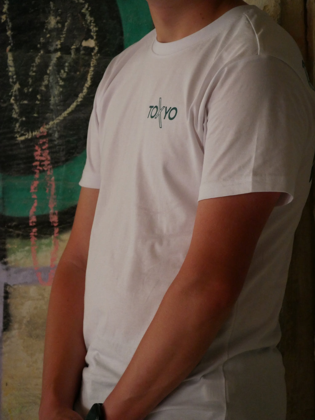 T-shirt ToXyo Blanc avec Logo Vert