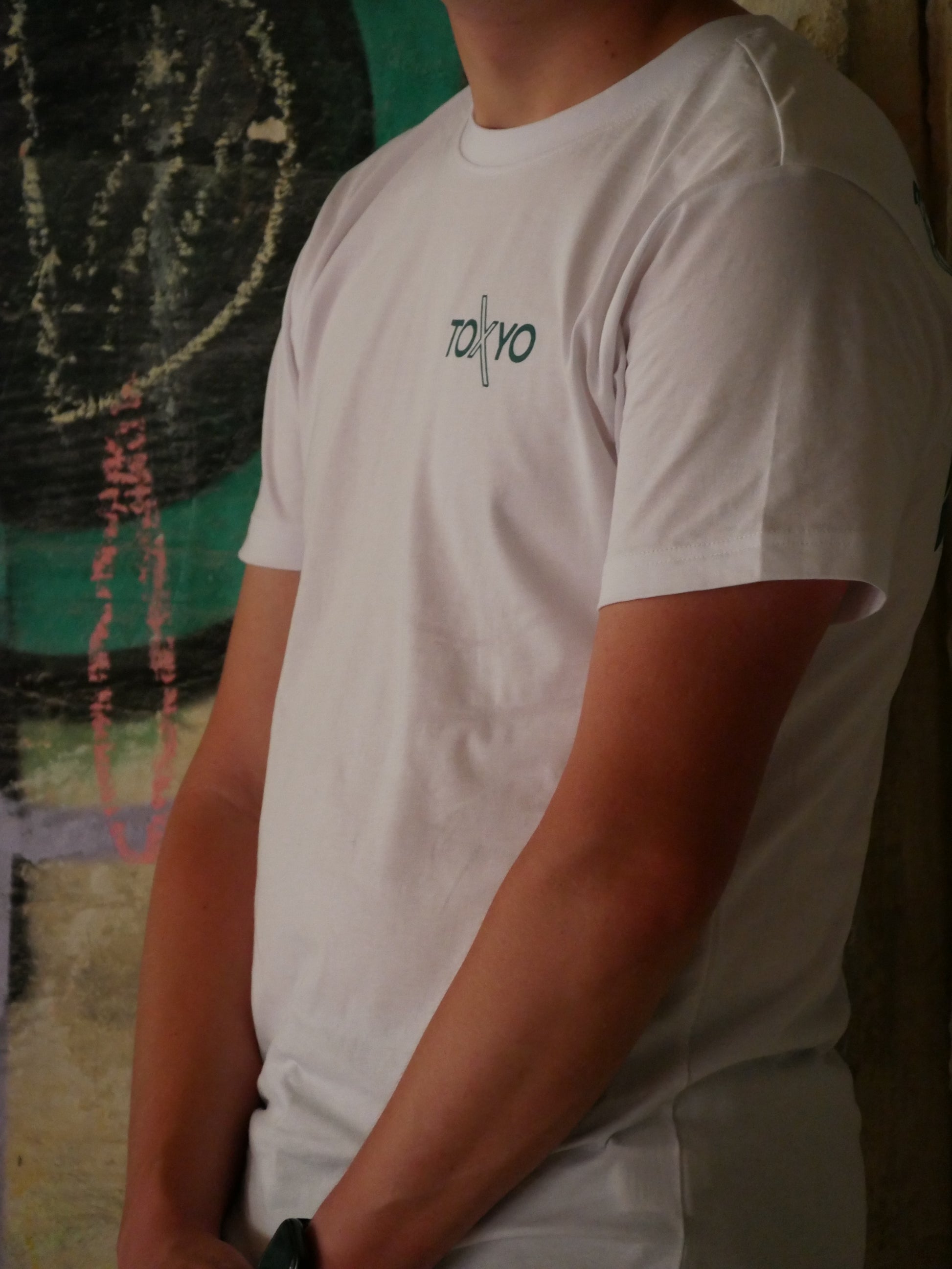 T-shirt ToXyo Blanc avec Logo Vert