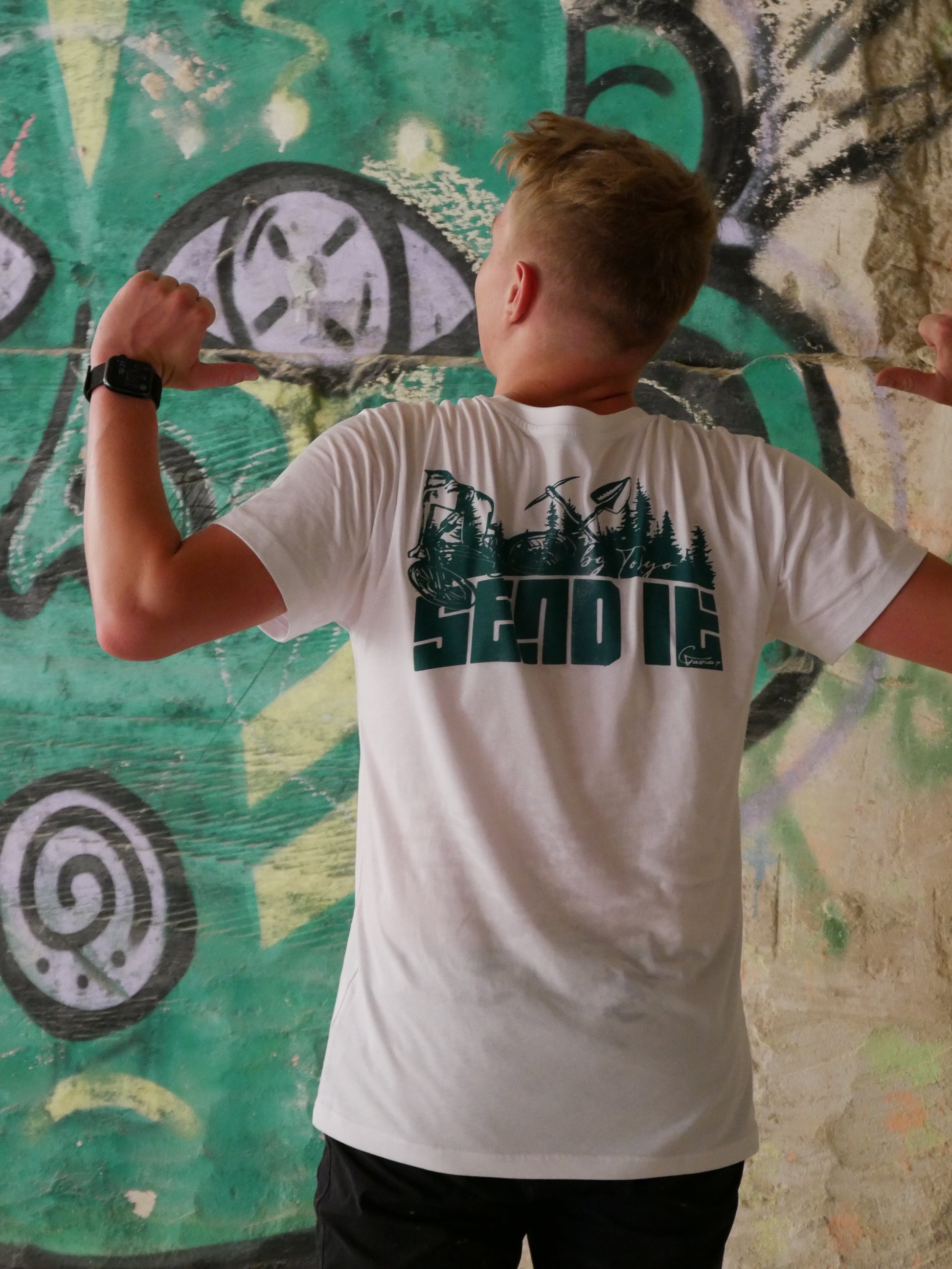 T-shirt ToXyo Blanc avec Logo Vert