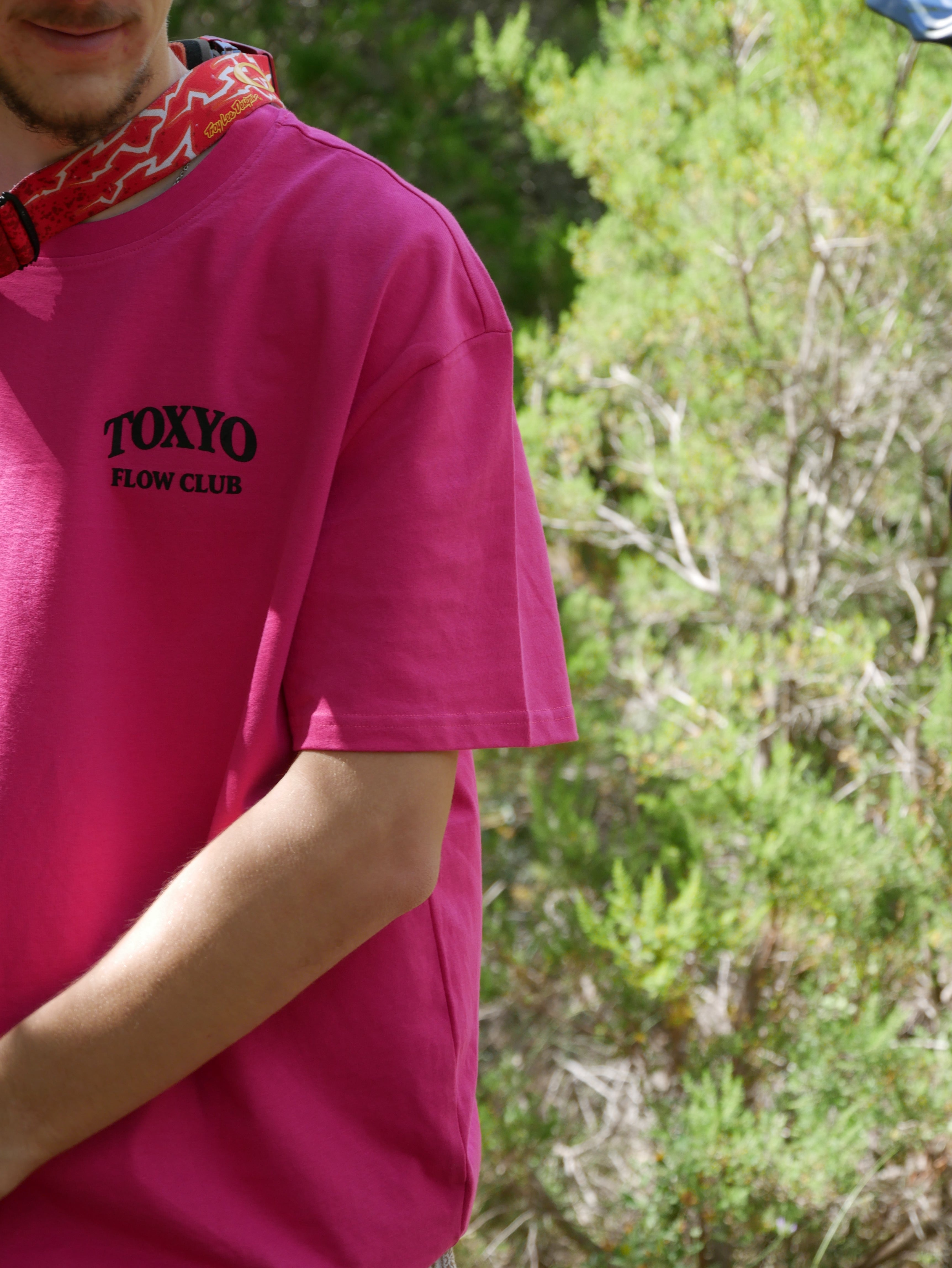 T-Shirt Oversize Rose Flow Club