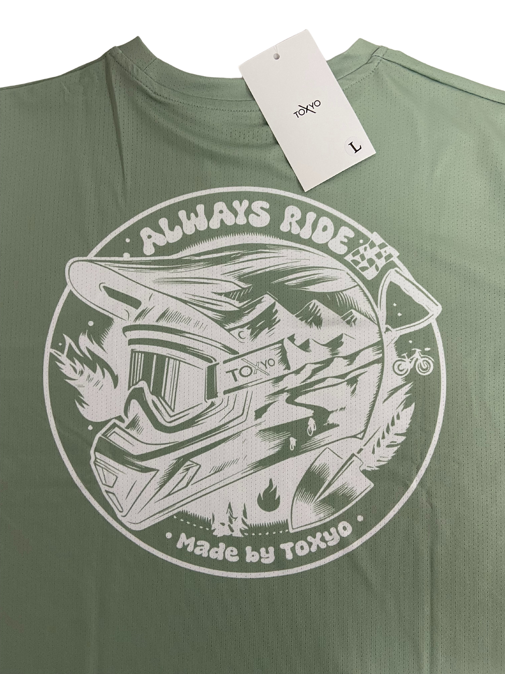 Maillot ALWAYS RIDE - KAKI/BLANC