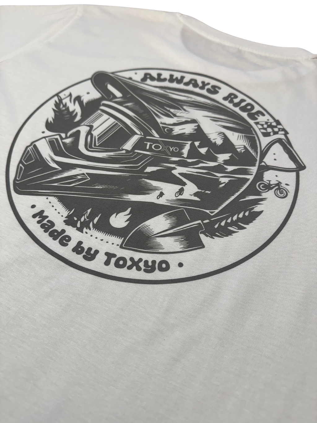 T-Shirt ToXyo Blanc avec Logo Gris